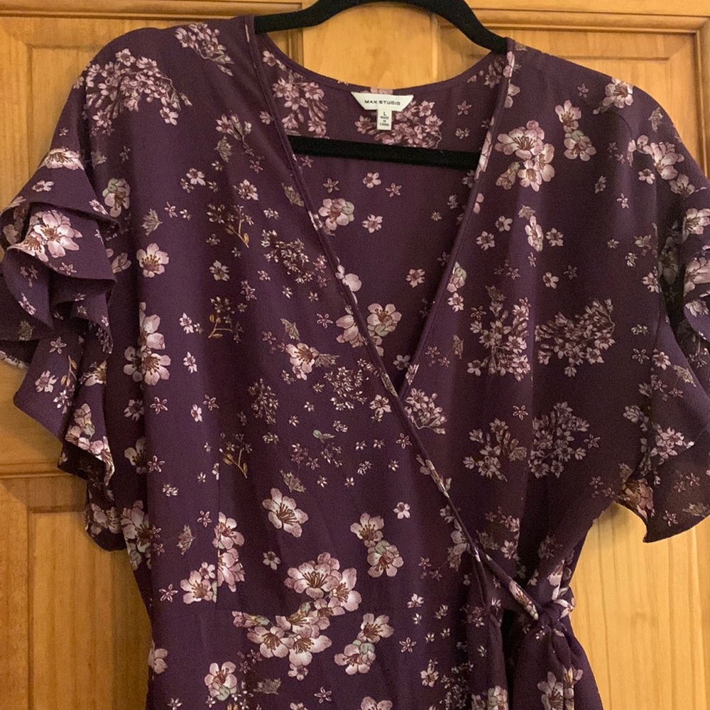 Floral wrap dress